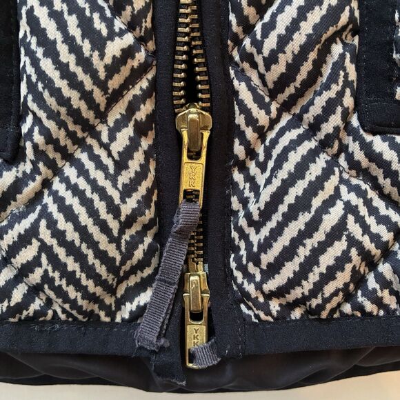 J Crew Quilted Herringbone Down Feather Fill Vest Jacket Women’s Size Small Warm - Picture 7 of 9